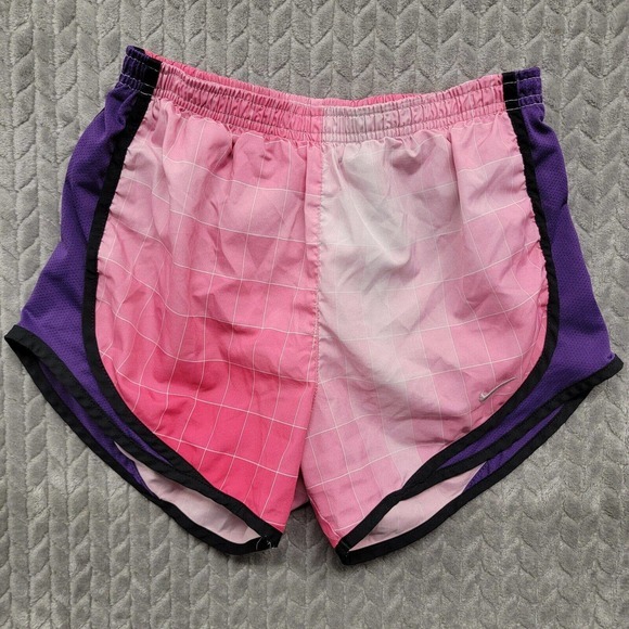 Nike Dri-Fit Tempo Women's Size XS 3” Running Shorts Lined Pink Purple White - Picture 1 of 11